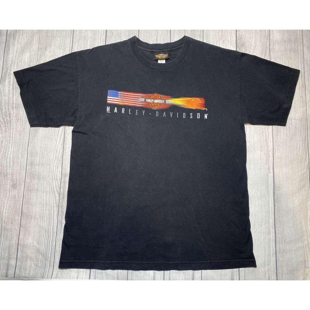 Men XL Vintage 1999 HARLEY DAVIDSON London England Warr's H-D Shirt Made In USA